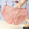Panty Sexy de Talla Grande para Mujer con Bordado de Moño Dulce, Entrepierna Abierta, No Necesita Quitarse, Panty de Encaje con Diseño de Entrada Trasera