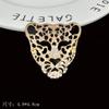 Nuevos accesorios de cabeza de leopardo de acrílico con diamantes de Qiwei, bolsa de salida de aire de vapor, accesorios de pajarita, accesorios de aleación