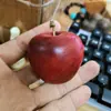 Adornos de Talla en Madera de Fruta de Pino Navideño Paz Madera de Fruta Fragancia Natural Manzana Rica Decoración del Hogar Artesanías de Madera Maciza Regalos