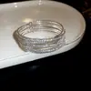 Pulseira Aberta Flor de Zircônia Estilo Luxo Leve, Pulseira Versátil Exquisita Francesa, Joias de Nicho de Alta Qualidade da Moda Atacado