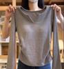 Camiseta Básica de Cuello en V para Mujer, Nuevo Estilo Otoño e Invierno 2026, Ropa Interior Inspirada en Chanel, Top Cálido de Manga Larga, Prendas de Punto de Color Sólido al por Mayor