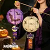 Linterna de Calabaza Portátil Transfronteriza Nueva de Halloween Kit de Materiales para Bricolaje Regalo Brillante Juguetes de Terror de Comercio Exterior Venta al por Mayor
