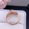 Anel de Prata Esterlina S925 com Turmalina Natural Design de Nicho Fashion Oval 6*9mm Anel Suporte Vazio Atacado