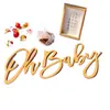 Exclusivo Transfronterizo Chips de Madera Letras Doradas Ohbaby Atrezzo para Fotos Luna Llena Decoración de Pared de Dormitorio Pegatinas de Pared Artesanía en Madera