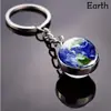 Chaveiro que Brilha no Escuro Chaveiro Planeta Chaveiro Júpiter Pingentes para Bolsa de Mulheres Homens Acessórios para Chave de Carro Presentes