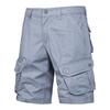 Calça de sarja masculina de cor sólida com múltiplos bolsos, tamanho plus size, moda casual, perna reta, nova coleção de verão da Amazon transfronteiriça