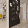 Papel de Parede Magnético - Película de Lousa Autoadesiva Preta Superfície Apagável e Pinos Magnéticos Uso no Escritório e em Casa