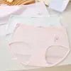 40-60 kg Algodón Amigable con la Piel Oso de Dibujos Animados Lindo Cómodo 10A Forro de la Entrepierna Antibacteriano Sencillo Delicado Panties de Mujer de Cintura Baja