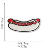 Patches bordados de desenhos animados de comida retrô americana, comida gourmet e bebida, incluindo designs de cola, pizza e sorvete, para atacado de roupas e bagagens