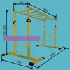 Escada de Nuvem Móvel para Engatinhar e Escalar Infantil para Interior e Exterior Estrutura de Escalada Barra Fixa Escada Reta para Ginástica e Exercício Infantil Jardim de Infância