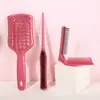 Set de Peines de Estilo para el Hogar Peine con Masaje y Calados Peine para el Cabello Peine Plegable Conveniente Peine Alisador de Cabello Set de Tres Piezas