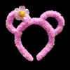 Diadema para el cabello 13 cm soporte de orejas de conejo no luminosa puesto de lugar escénico puesto callejero mercado nocturno superventas hombres y mujeres, viejos y jóvenes orejas de oso