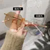 Esencial Ultraligero Sin Maquillaje: Armazón Grande de Gafas Fotocromáticas para Miopía, Elegante Armazón de Gafas Poligonal Sin Graduación O