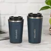 Caneca de Café com Display Inteligente de Temperatura, Caneca de Aço Inoxidável 304, Caneca Térmica Portátil de Viagem com Isolamento a Vácuo de Camada Dupla, Montável no Carro