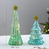 Decoraciones navideñas árbol de Navidad verde oscuro adornos para el hogar gabinete escritorio adornos creativos fiesta navideña árbol de Navidad