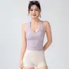 Top Esportivo com Gola Halter para Mulheres com Bojos Removíveis, à Prova de Impacto, Suporte, Regata Fitness Yoga, Sutiã para Pilates