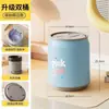 Cubo de basura autoadhesivo con ruedas, con forma de lata de refresco casera, adecuado para dormitorio, sala de estar y baño