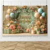Fornecimento transfronteiriço de tecido para painel de aniversário para decorações de festa, decorações de aniversário e fundos para fotos, com uma variedade de estampas disponíveis diretamente da fábrica de origem