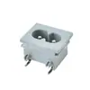 Ac-018 Columna Fija de Clip para Cinturón Embebida Gris-Blanco Raya Recta Pequeña Forma de 8 Dos Pines Enchufe Eléctrico Db-8