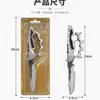 Modelo de juego Delta de periféricos de armas, juego completo: Cuchillo de juguete Creed Polaris Hoja Sombría adorno coleccionable, sin afilar