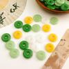 Nuevo broche de acacia de esmalte de color jade imitación chino, hoja de loto, mariposa mixta al por mayor, accesorios de joyería DIY al por mayor