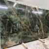 Patek Philippe Chá Verde Mesa de Jantar Mesa de Jantar Design de Mármore Parede de Fundo de Interior Degrau de Escada Laje de Mármore Verde
