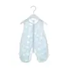 Ropa de Verano para Bebé Ultra Delgada con Estampado de Flor Quemada Pipa Chaleco sin Mangas para Bebé Mono con Corte Lateral Traje Corto de Gateo