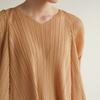 Calidad de Counter Producto Nuevo de Verano Versión Básica Elegante con Pliegues Talla Grande Casual Holgado Cuello en V Chaleco de Moda Camiseta