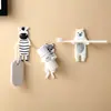 Estilo de material design criativo gancho de animal de desenho animado animal de estimação fofo flexível divertido PVC cola macia gancho sem costura