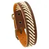 Aliexpress Amazon Popular Joias de Exportação Europeia e Americana Pulseira de Couro de Vaca Retrô Acessórios Versáteis Simplesmente Tecidos