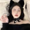Corea del Sur encaje antifaz horquilla diadema orejas de conejo lindas diadema orejas de gato celebridad de internet COS foto maquillaje tocado