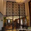 Tela de Ferro Forjado Arquitetônico Estilo Europeu Decoração de Interior Peça de Flor de Ferro Forjado Formato de Divisória para Hall de Hotel