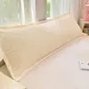 Funda de almohada larga doble para parejas, lavable, para núcleo de almohada extra largo de 1,5 m más funda de almohada para almohadas largas de 1,2 m a 1,8 m