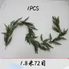 Jms Amazon Transfronterizo Más Vendido Guirnalda Artificial de Pino y Ciprés Decoración Navideña Planta Verde Adorno Colgante 180cm Decoración del Hogar
