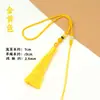 Cuerda de Asa con Borla Tejida a Mano Colgante de Nudo Chino Accesorios Colgante de Estilo Antiguo Cuerda para Joyería DIY