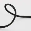 Cuerda Elástica Redonda Negra para Etiqueta de Ropa, Cordón de Zapato, Hilo para Cuentas, Cuerda para Silla, Fabricante Mayorista de Cuerda Elástica de Látex
