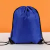 Mochila Sacola de Compras com Cordão de Nylon Poliéster Colorida Lisa com Bolso de Cordão Mochila de Cordão para Maratona em Tecido de Poliéster