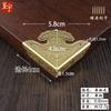 Protetores de Canto de Cobre Puro em Estilo Antigo para Tampos de Mesa e Portas de Armário, Bordas Decorativas, Flores de Canto em Estilo Chinês, Ferragens de Canto Triangulares de Latão Esculpido para Móveis