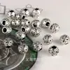 Prata Antiga 10mm Furo Grande Contas Vazadas Contas Espaçadoras Redondas Retro Acessórios DIY Liga Bola Oca Contas Soltas Acessórios para Joias