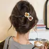 Pinza Retorcida de Lazo Estilo Coreano para Mujer, Pinza de Garra de Paua de Alta Gama, Pinza para el Cabello Segura y No Dañina para la Parte Posterior de la Cabeza, Accesorio para el Cabello