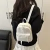 Mochila de Veludo Cotelê, Mochila Escolar de Veludo Cotelê, Bolsa Feminina, Mochila Pequena Casual Simples Estilo Coreano para Menina, Bolsa Transversal Versátil Estilo Balde