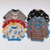 Suéter Infantil Roupa Infantil Estilo Coreano Suéter de Tricô para Bebê Pulôver de Primavera e Outono para Bebê Suéter de Tricô Básico para Bebê