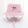 Opciones Multicolores Sombrero de Sol para Bebé Transfronterizo Coreano Súper Lindo Sombrero de Pescador de Copa Plana para Niños Verano Lindo Pequeño Poni