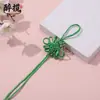 Nudo Chino Cuadrado de la Victoria con Borla Colgante Tejida a Mano Empaque Accesorios de Regalo Colgante de Unidad USB Al Por Mayor En Stock