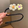 Horquilla de Flores para Niñas Nuevo Estilo Niña Niñita Cabeza Flor Accesorios para el Cabello Tocado Femenino Diadema Perezosa con Bola Accesorios para el Cabello