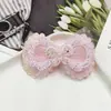 Lazo de malla tono rosa para manualidades, accesorios para el cabello hechos a mano, decoraciones para zapatos y sombreros, ropa de muñeca, ropa de mascota, accesorios semiacabados