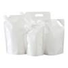 Bolsa con Boquilla Wow Blanco Lechoso Bebida de Jugo Autoportante Bolsa de Embalaje para Líquidos Multi-Especificación Té con Leche Alimento Bolsa para Líquidos Venta al por Mayor