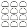 Nuevo Anillo Ajustador en Forma de D Plata Hierro Hebilla Bolsos Ropa Bolsos de Hombro Accesorios Mochila Escolar con Costuras Hebilla Anillo en Forma de D