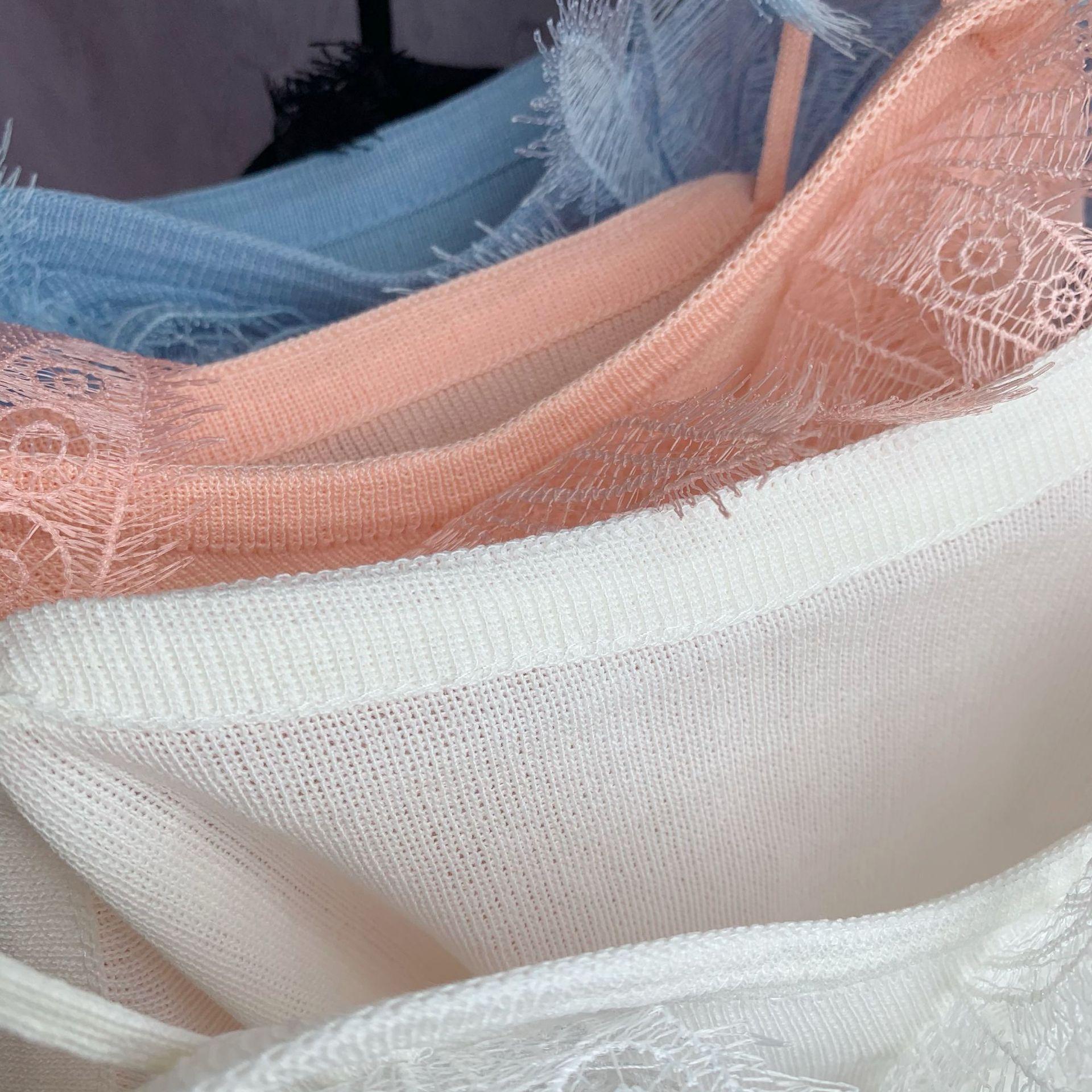 Z-3-30-1  蕾丝羽毛吊带背心 (27)