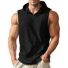 Chaleco con Cremallera sin Mangas Holgado Transpirable con Bolsillo de Verano Transfronterizo Estilo Americano para Entrenamiento Deportivo Fitness para Hombres 2026
